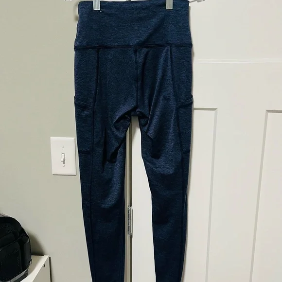 Aerie Heathered Blue Leggings - Picture 3 of 3